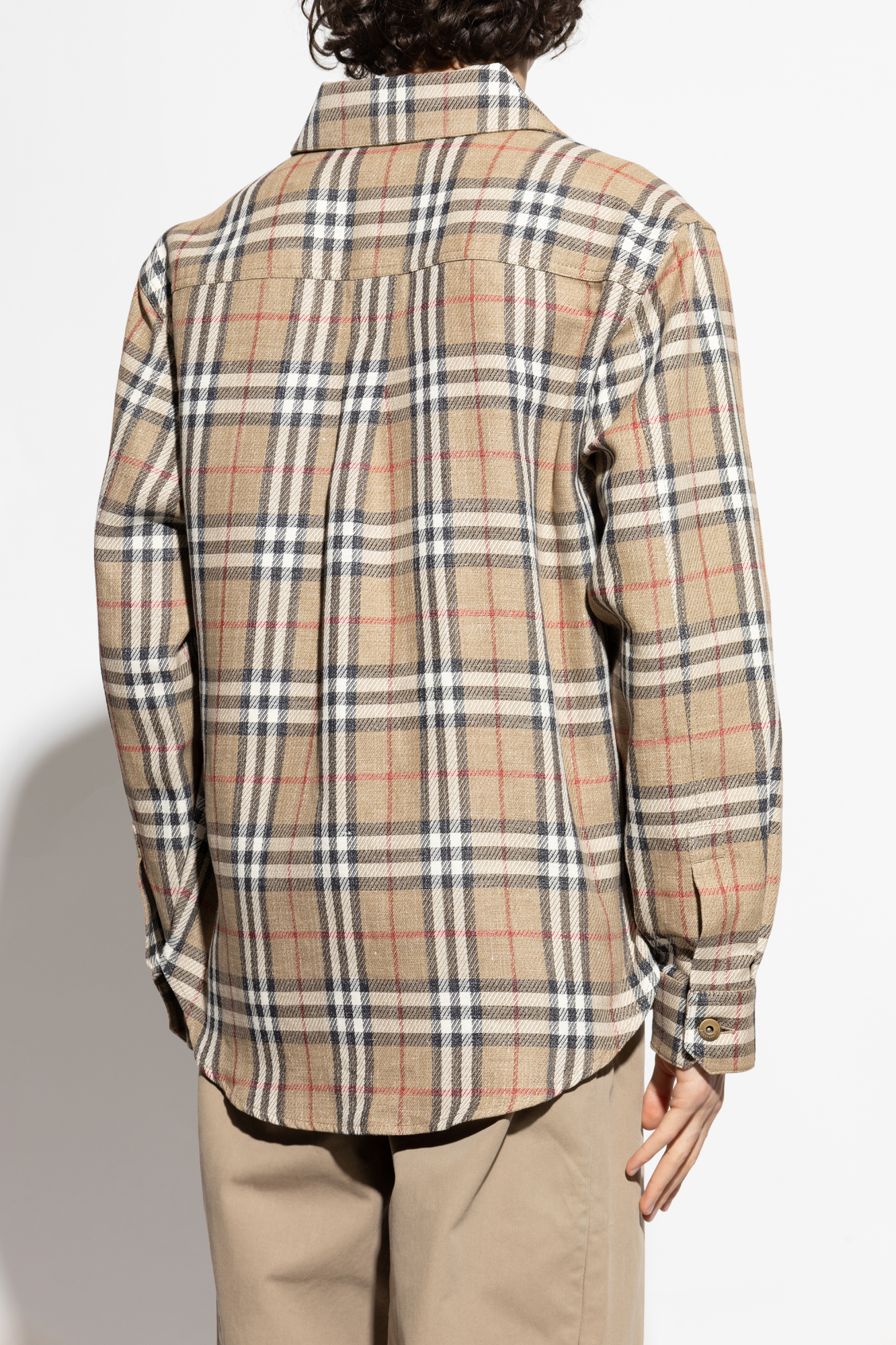 Beige Checkered pattern shirt Burberry - Vitkac AS